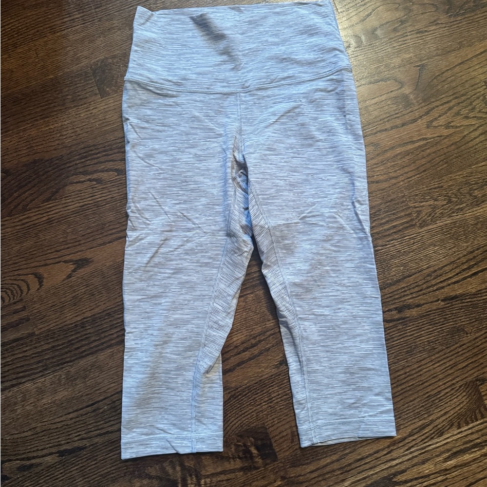 Gray Womens Leggings Capri